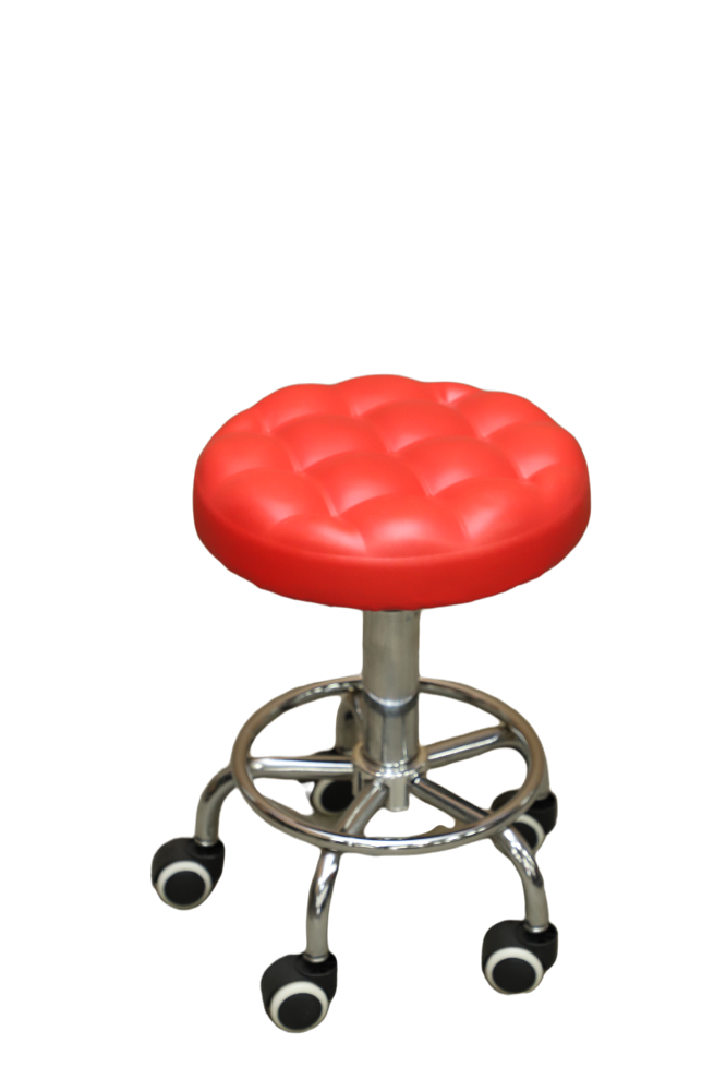 Лабораторный стул (красный, без поясничной части)